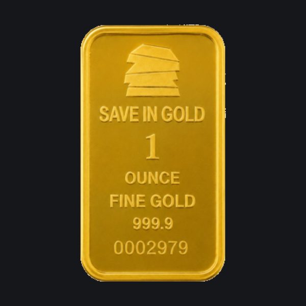 Save gold minted bar 1 oz (999.9)