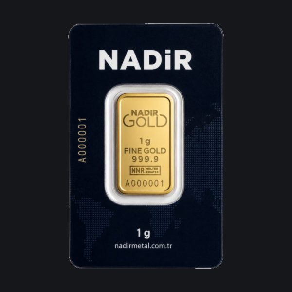 Nadir gold minted bar 1 g (999.9)