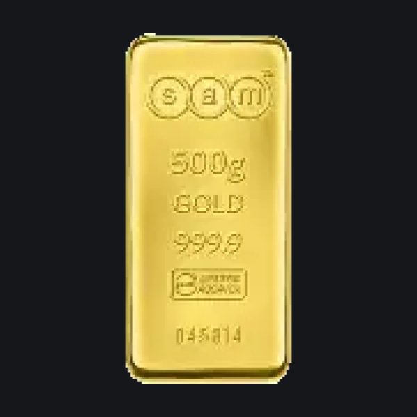 SAM gold cast bar 500 g (999.9)