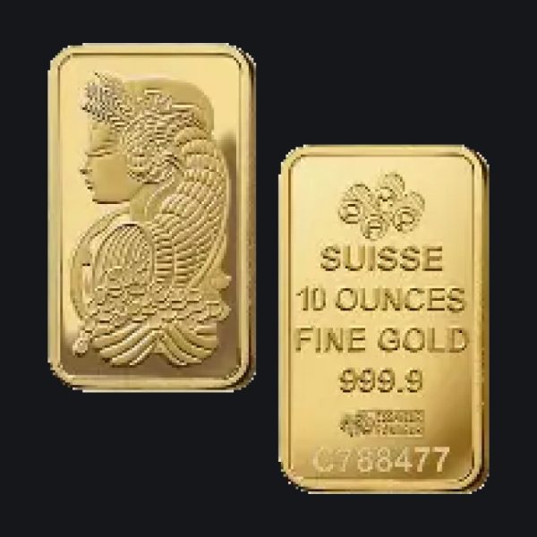 PAMP Suisse gold minted bar 10 oz (999.9) — Lady Fortuna