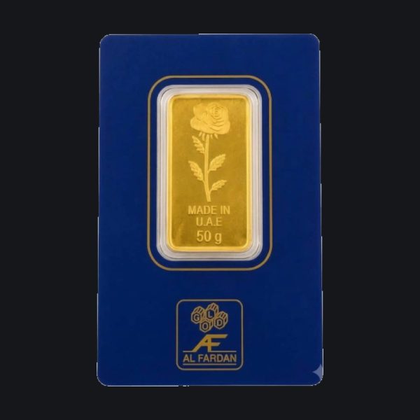 Al Fardan gold minted bar 50 g (999.9)
