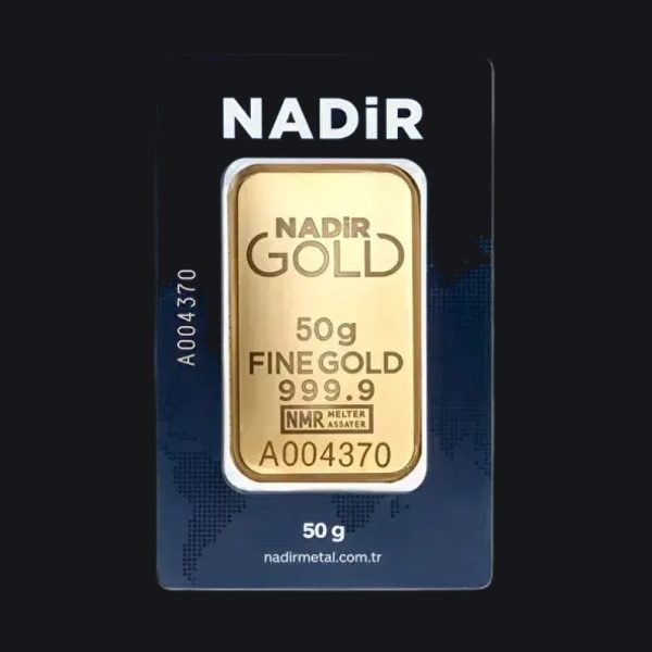 Nadir gold minted bar 50 g (999.9)