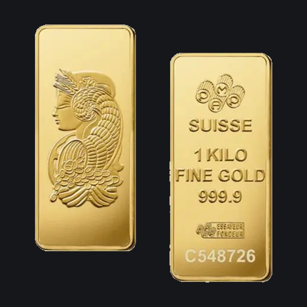 PAMP Suisse gold minted bar 1 kg (999.9) — Lady Fortuna