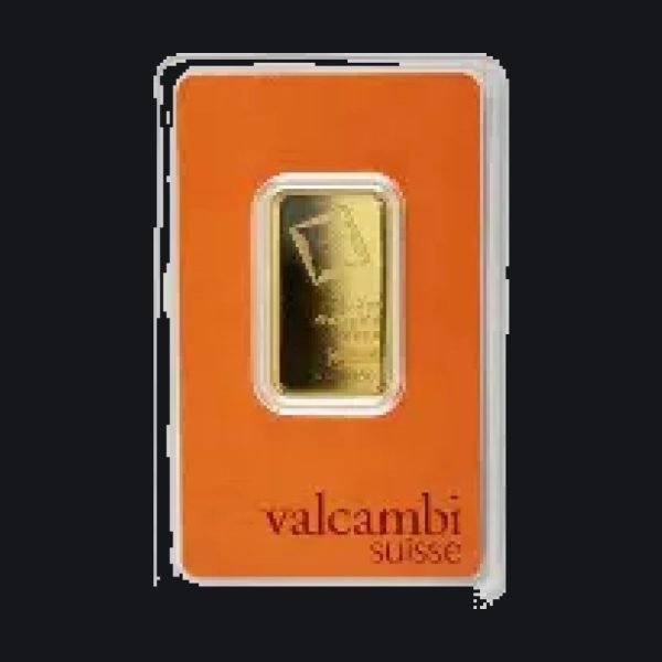 Valcambi Suisse gold minted bar 0.5 oz (999.9)