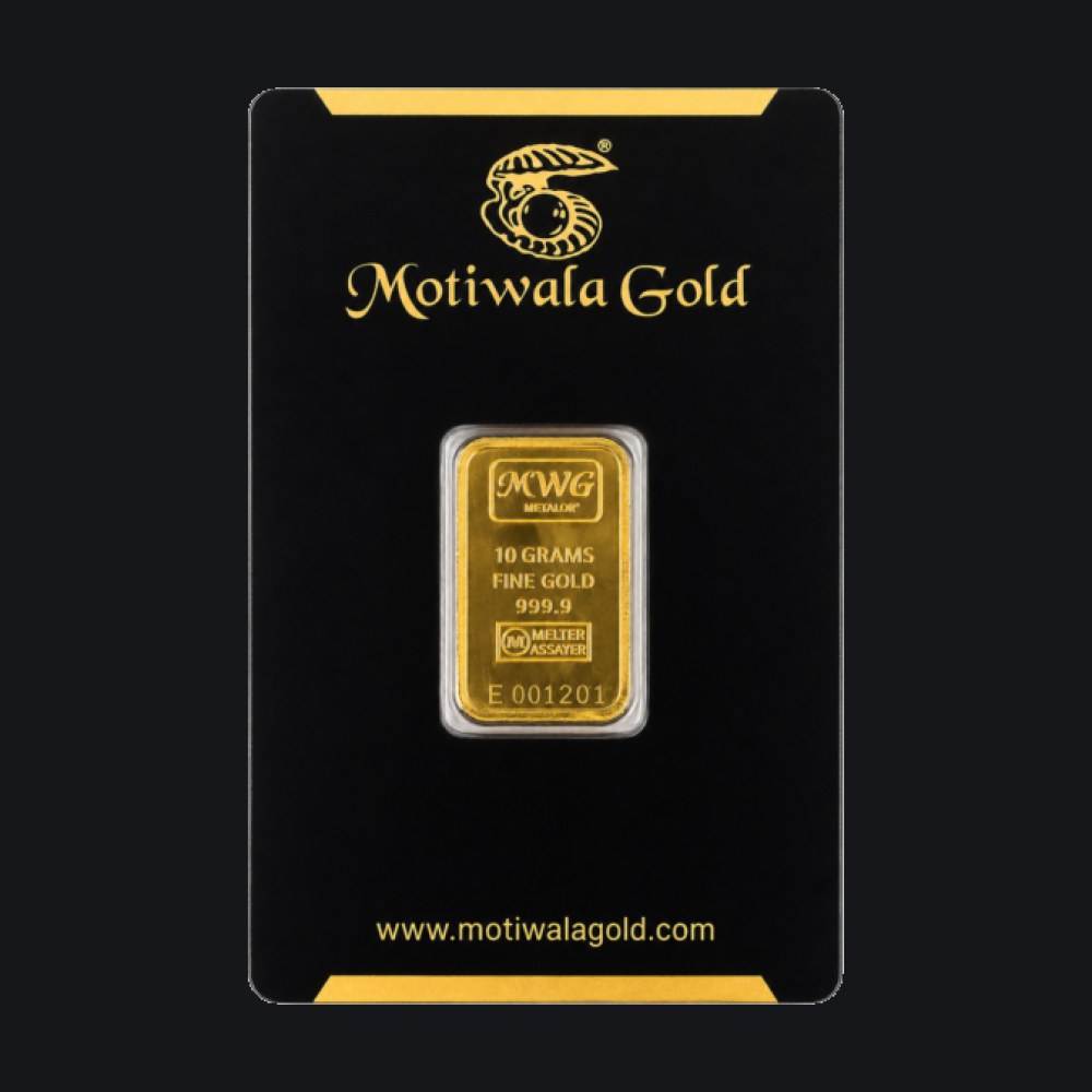 Motiwala gold minted bar 10 g (999.9)