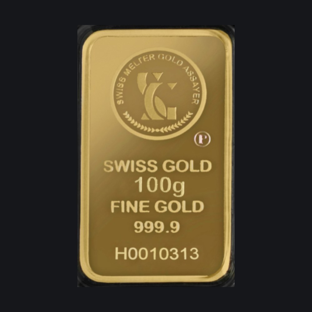 Swiss Gold gold minted bar 100 g (999.9)