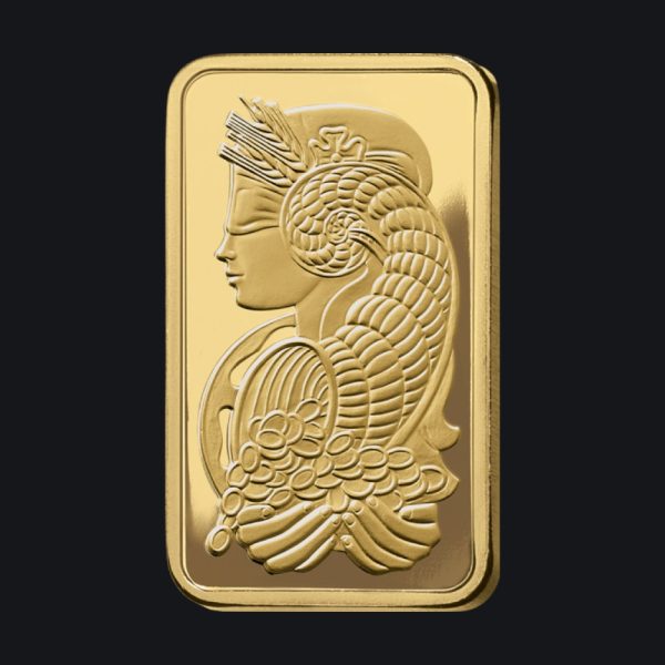 PAMP Suisse gold minted bar 5 oz (999.9) — Lady Fortuna