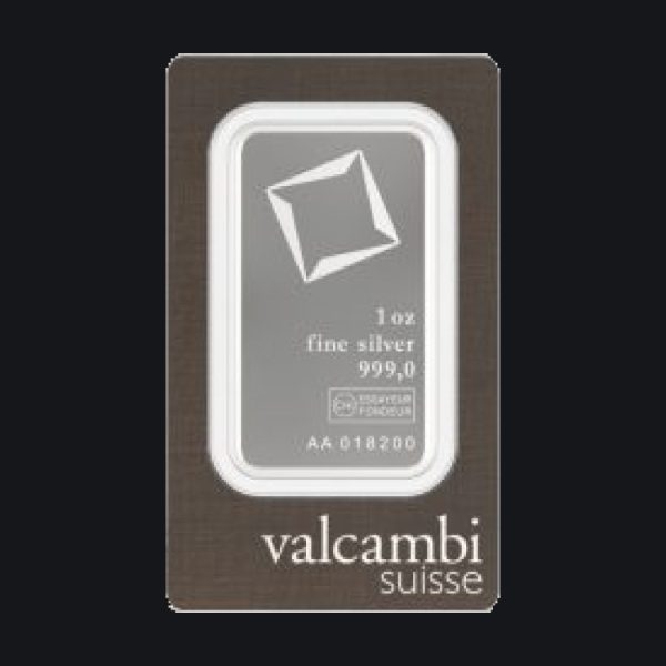 Valcambi Suisse silver minted bar 1 oz (999)