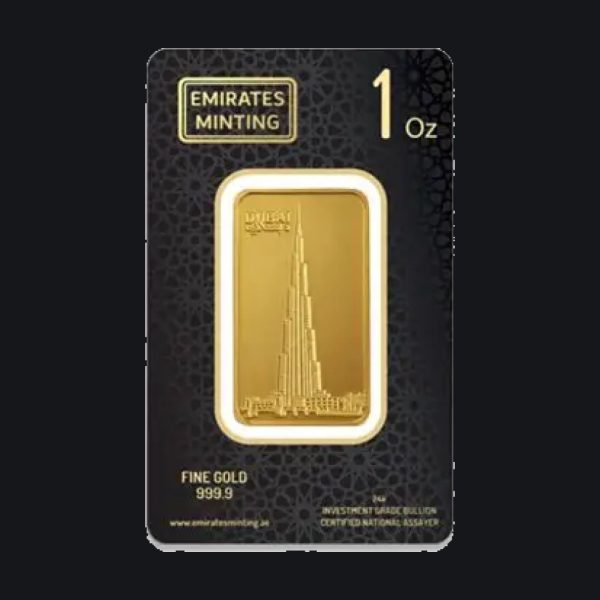 Emirates Minting gold minted bar 1 oz (999.9)