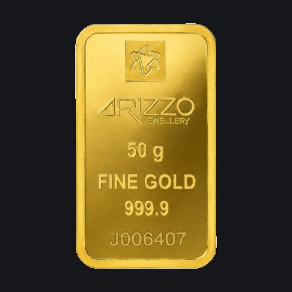 Arizzo gold minted bar 50 g (999.9)
