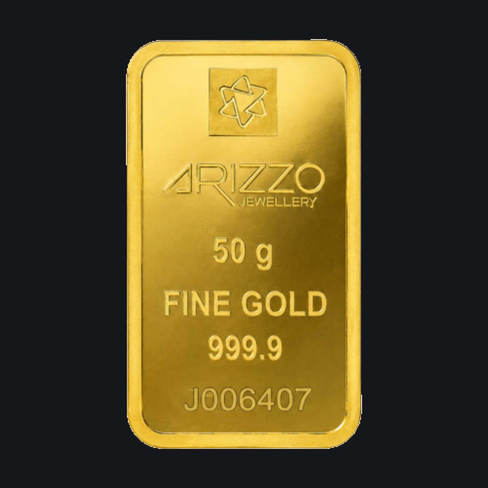 Arizzo gold minted bar 50 g (999.9)