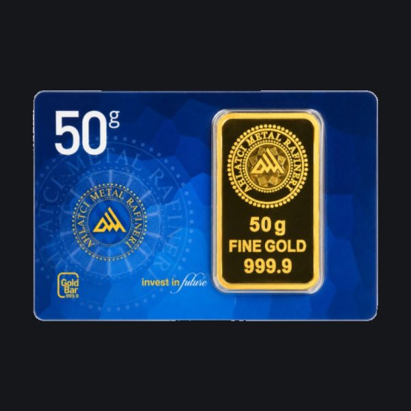 Ahlatci gold minted bar 50 g (999.9)