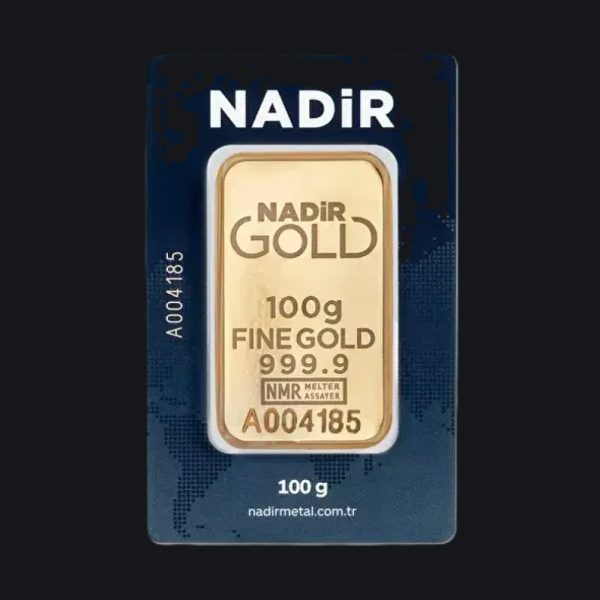 Nadir gold minted bar 100 g (999.9)