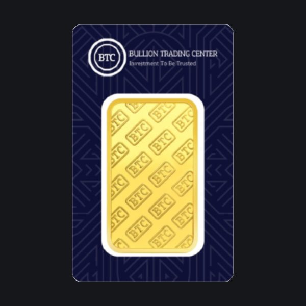 BTC gold minted bar 1 oz (999.9)
