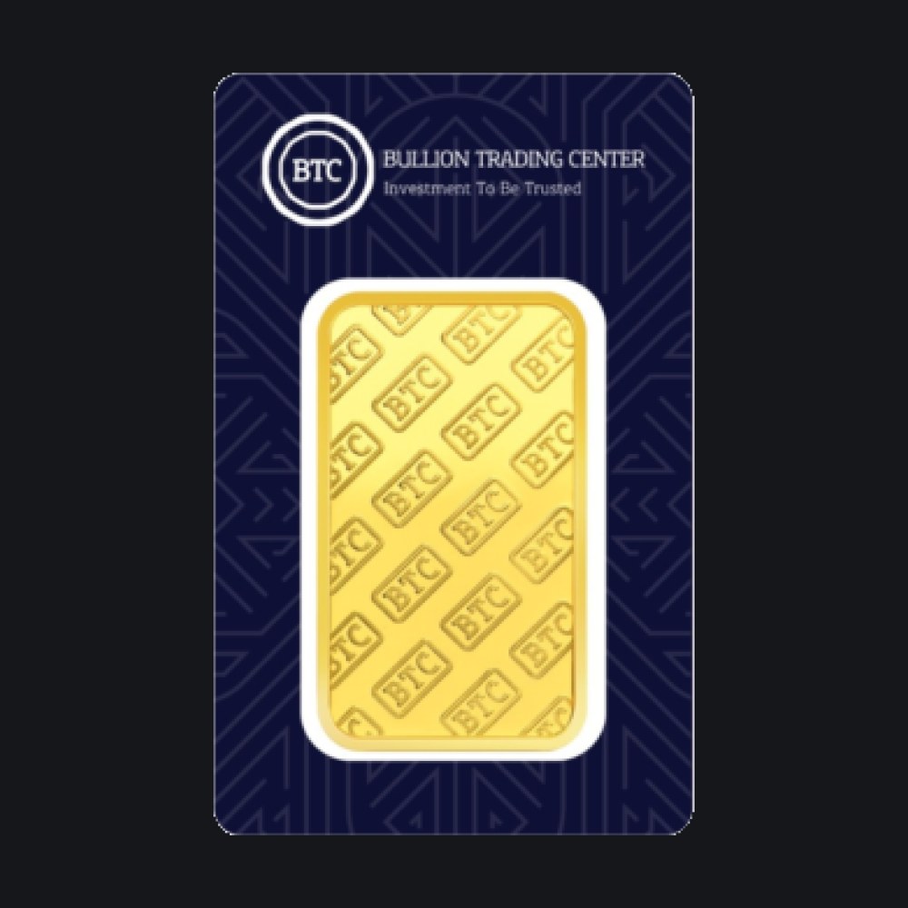 BTC gold minted bar 1 oz (999.9)