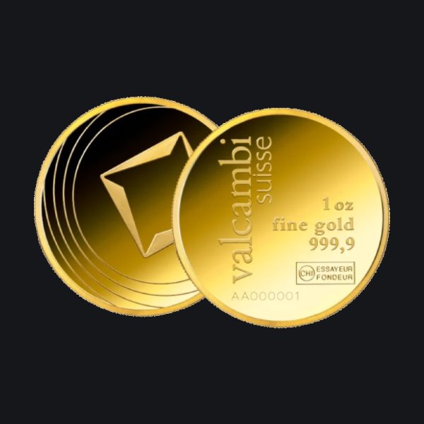 Valcambi Suisse gold coin 1 oz (999.9)