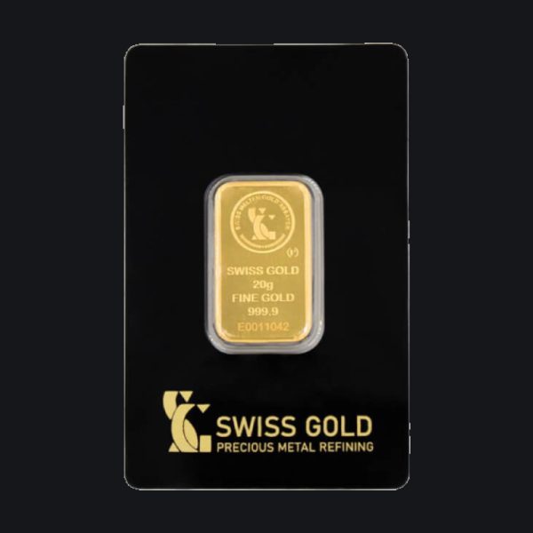 Swiss Gold gold minted bar 20 g (999.9)