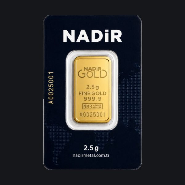 Nadir gold minted bar 2.5 g (999.9)