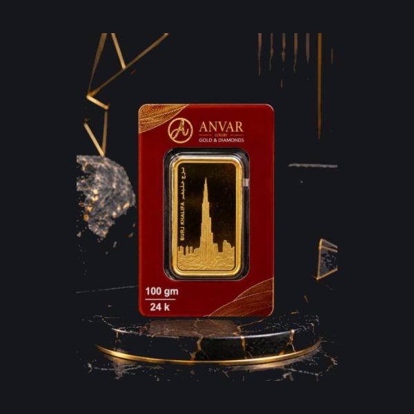 Anvar gold minted bar 100 g (999.9)