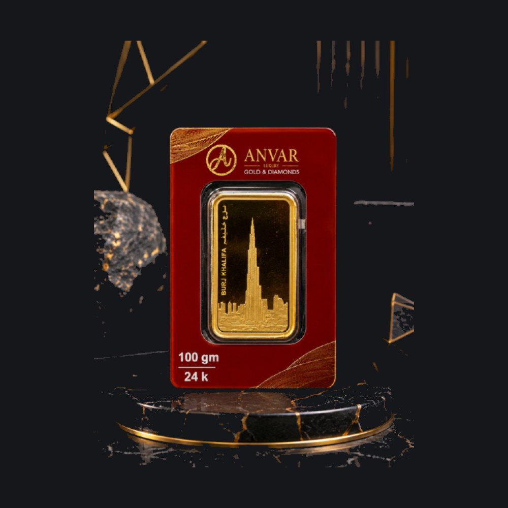 Anvar gold minted bar 100 g (999.9)