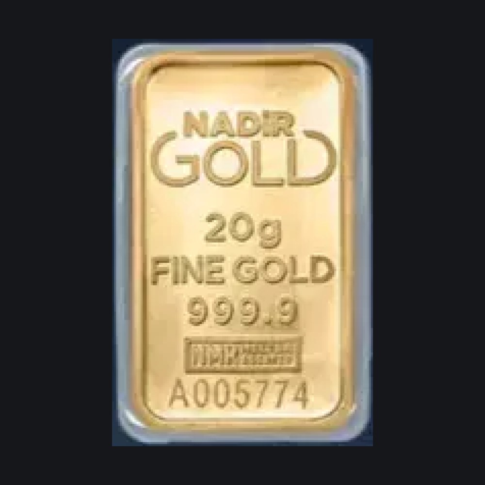 سبيكة ذهب مسكوكة Nadir 20 غراماً (999.9)