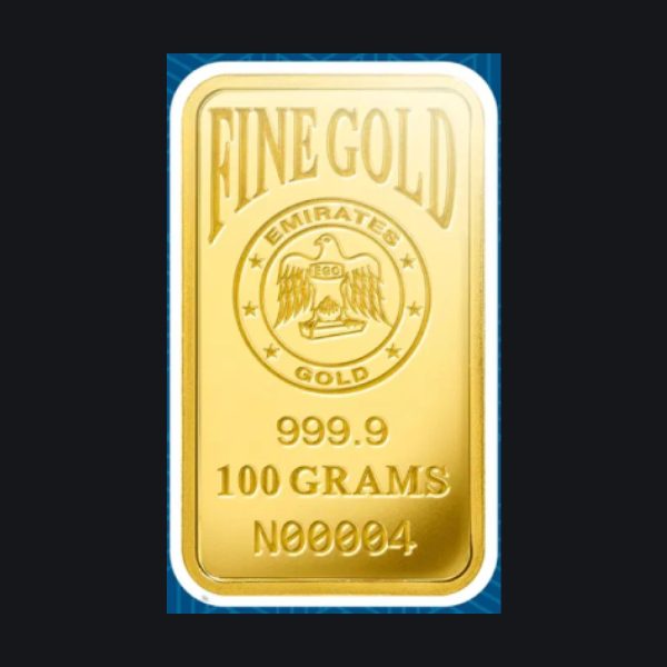 Emirates Gold gold minted bar 100 g (999.9)