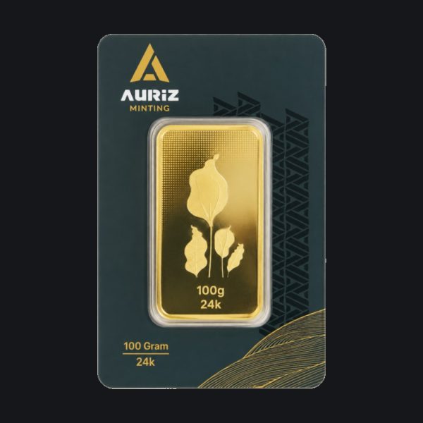 Auriz gold minted bar 100 g (999.9)