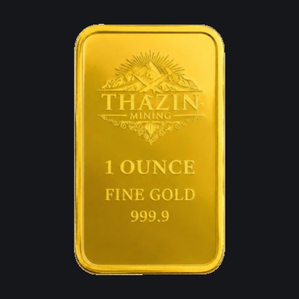 Thazzin gold minted bar 1 oz (999.9)