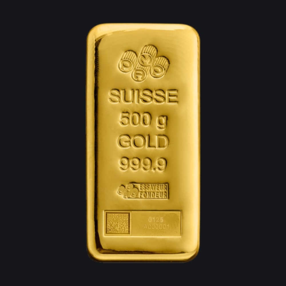 PAMP Suisse gold cast bar 500 g (999.9)